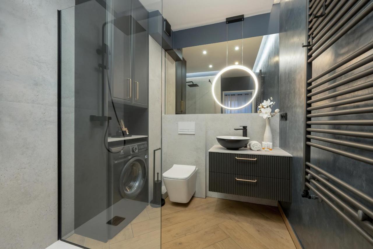 Black And Beige With Balcony And Parking In By Renters Apartment
